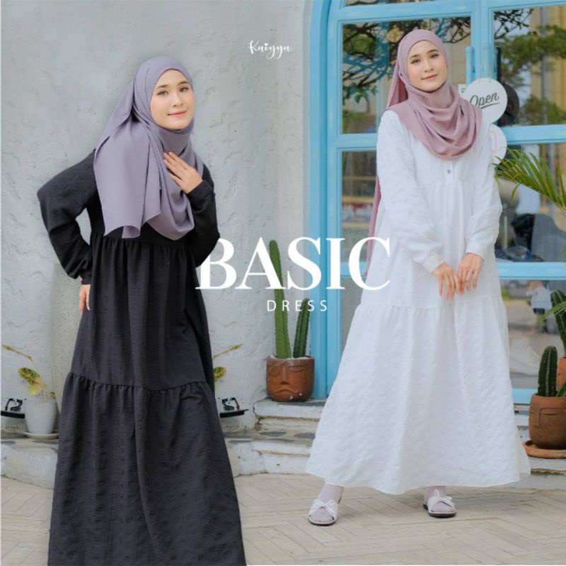Basic Dress Kaiyya Gamis Crinkle
