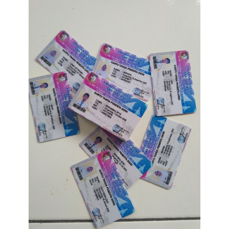 

kartu peljar id card kartu nama pvc