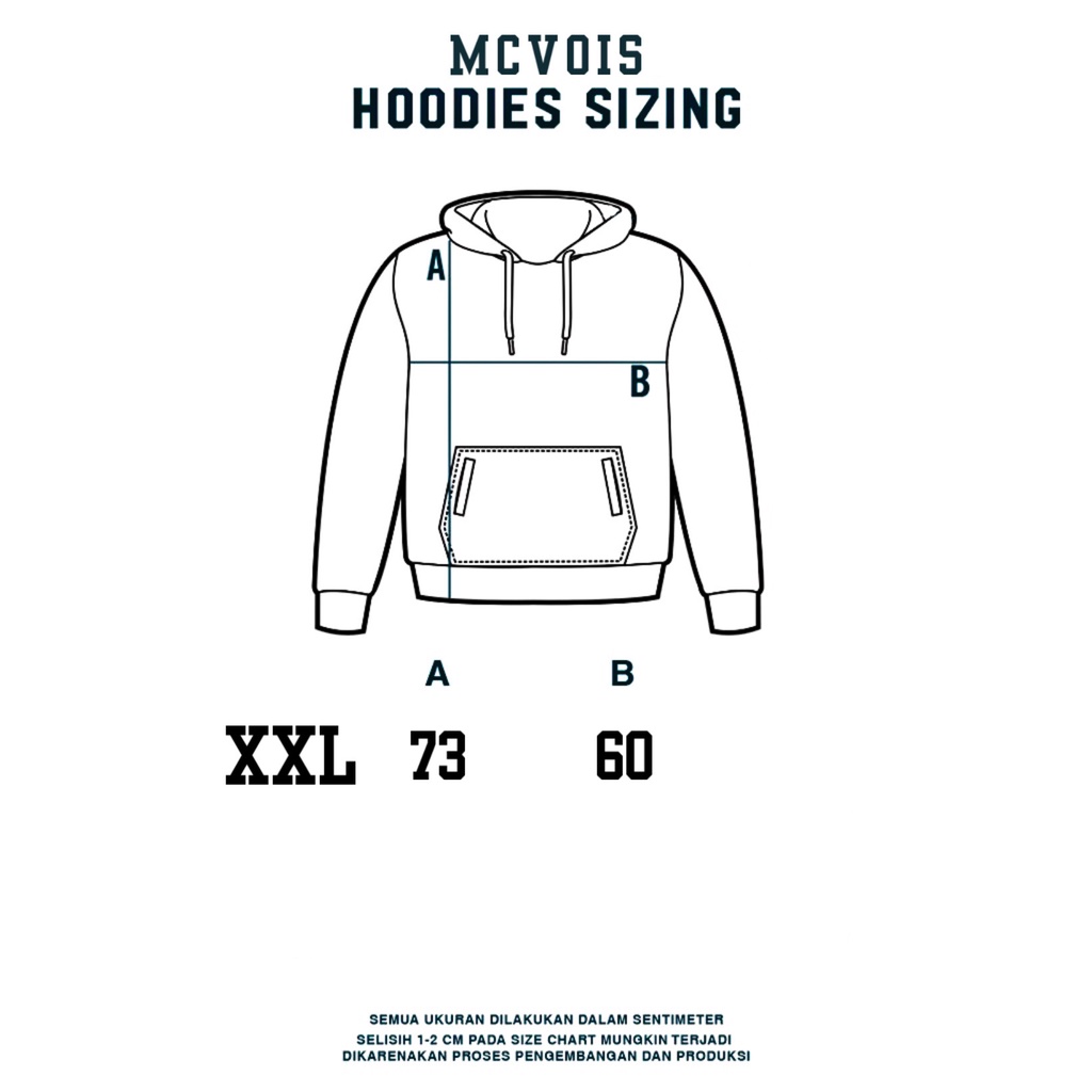 Mcvois Sweater Hoodie Polos Pria Wanita XXL Premium Distro