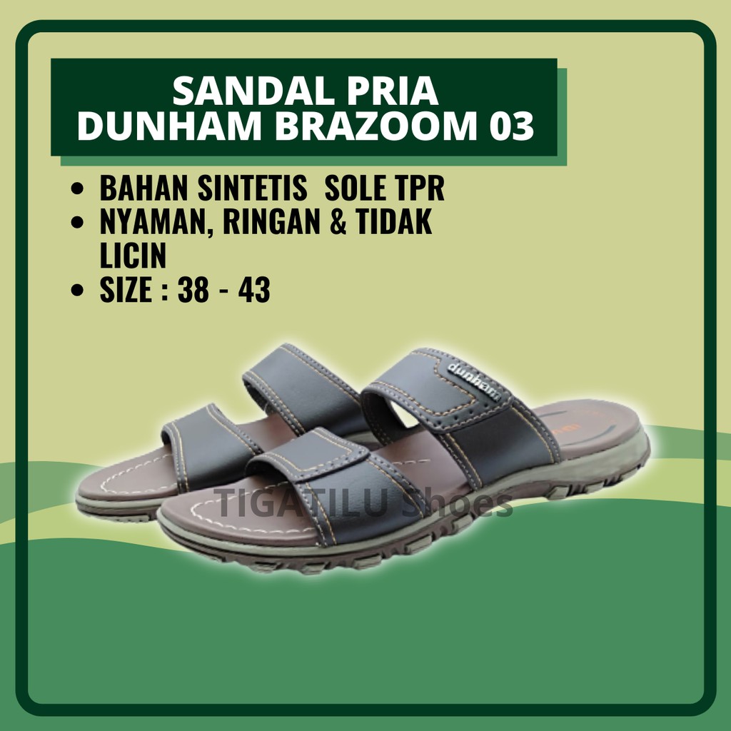 Sandal Sendal Pria Cowok Dewasa Dunham Brazoom 03 Casual Murah Terbaru Keren Original