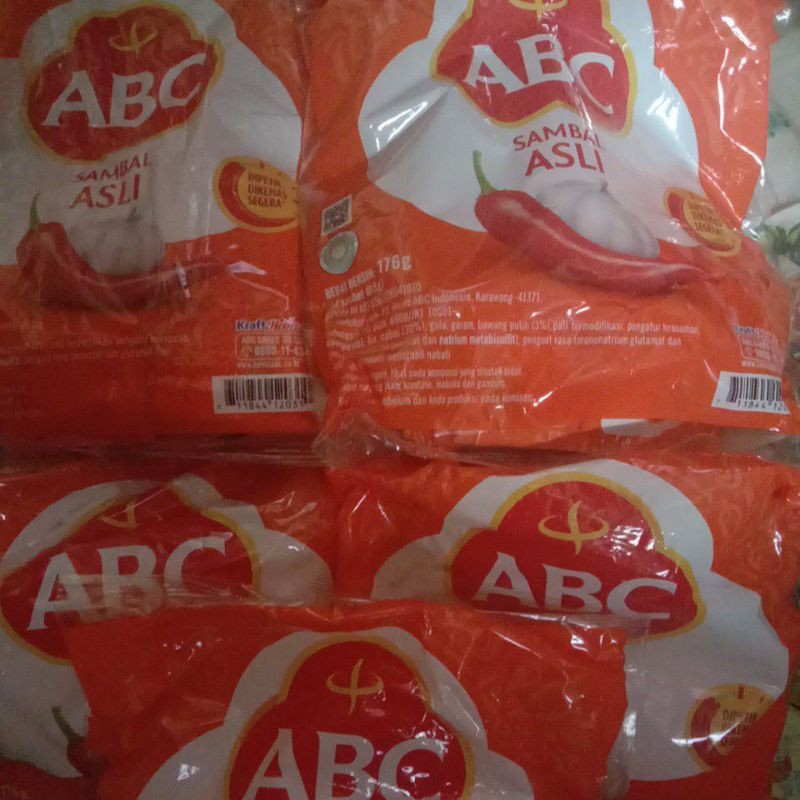 

ABC sambal asli /pak isi 22 stik