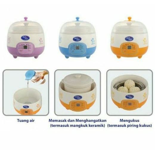 Steam Cooker Baby Safe LB 010/Mesin Kukus/Peralatan Masak MP-ASI