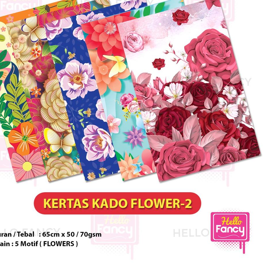 

Berkualitas! Kertas Kado Squeezy Motif Campur isi 50 / Bungkus Kado