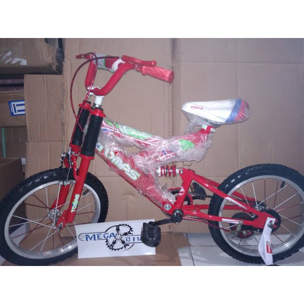 SEPEDA ANAK 12 INC THOMAS  SEPEDA ANAK 12 INCHI INCI DOUBLE SUSPENSI PER   SEPEDA MTB ukuran 12
