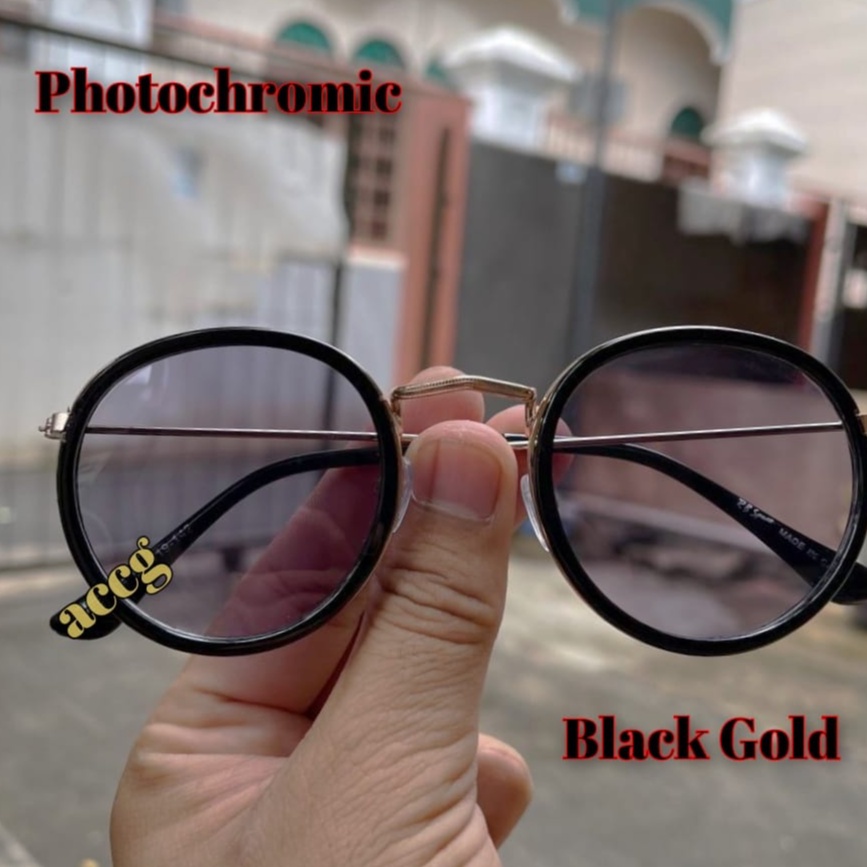 SALE KACAMATA PHOTOCROMIC BERUBAH WARNA MODEL RETRO DOUBBLE RING