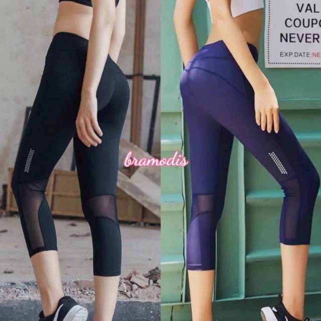 Celana senam capri 1719/legging senam wanita