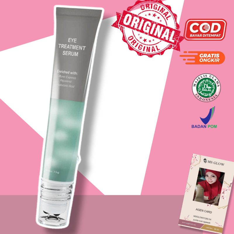 MS GLOW EYE TREATMENT SERUM UNTUK KANTUNG MATA PANDA KERIPUT