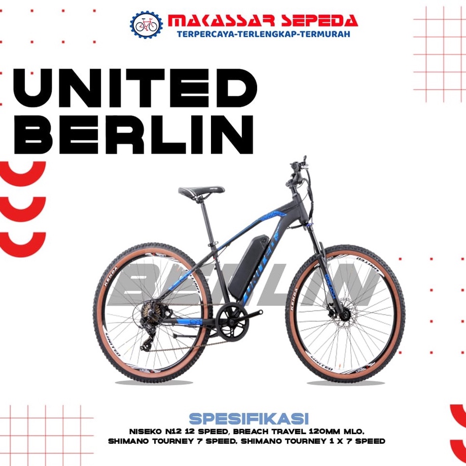 SEPEDA MTB UNITED BERLIN E-BIKE