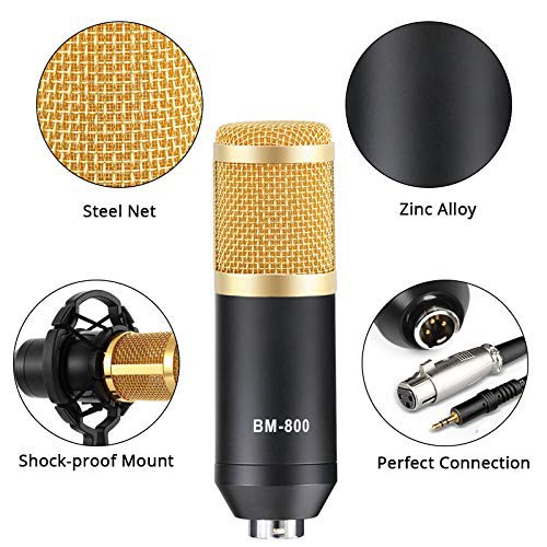 Trend-Karaoke Smule Taffware Professional Condenser Studio Microphone - BM800