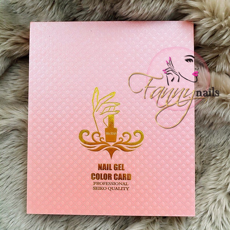 Nail display color book 120 nailtip / buku color chart kutek nail gel color