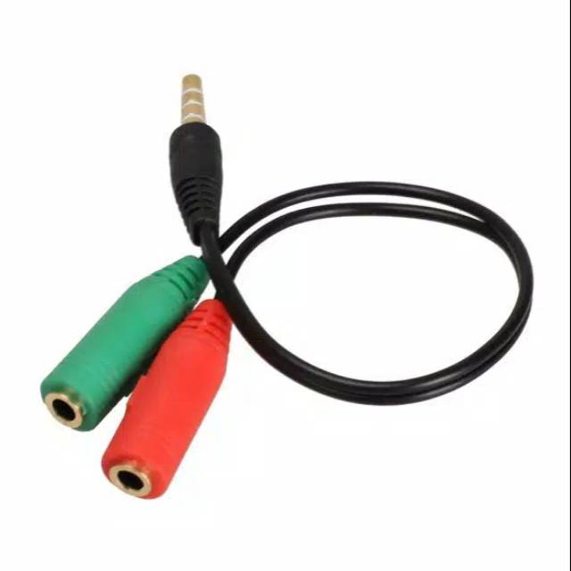 KABEL SPLITTER AUDIO JACK 3.5MM. BUAT SAMBUNGAN MIC