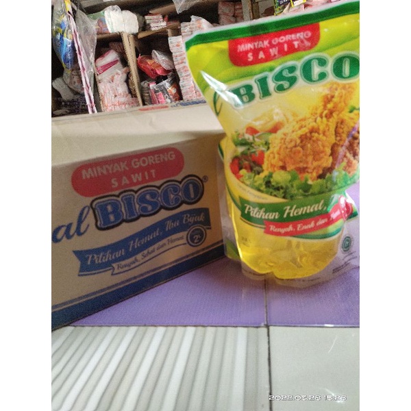 MINYAK GORENG BISCO 1 LITER DAN 2 LITER .SATU DUS