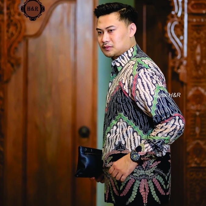 Baju Batik Pria Lengan Panjang Kemeja Batik Pria Batik Premium Kemeja Cowok Batik modern Baju Pria