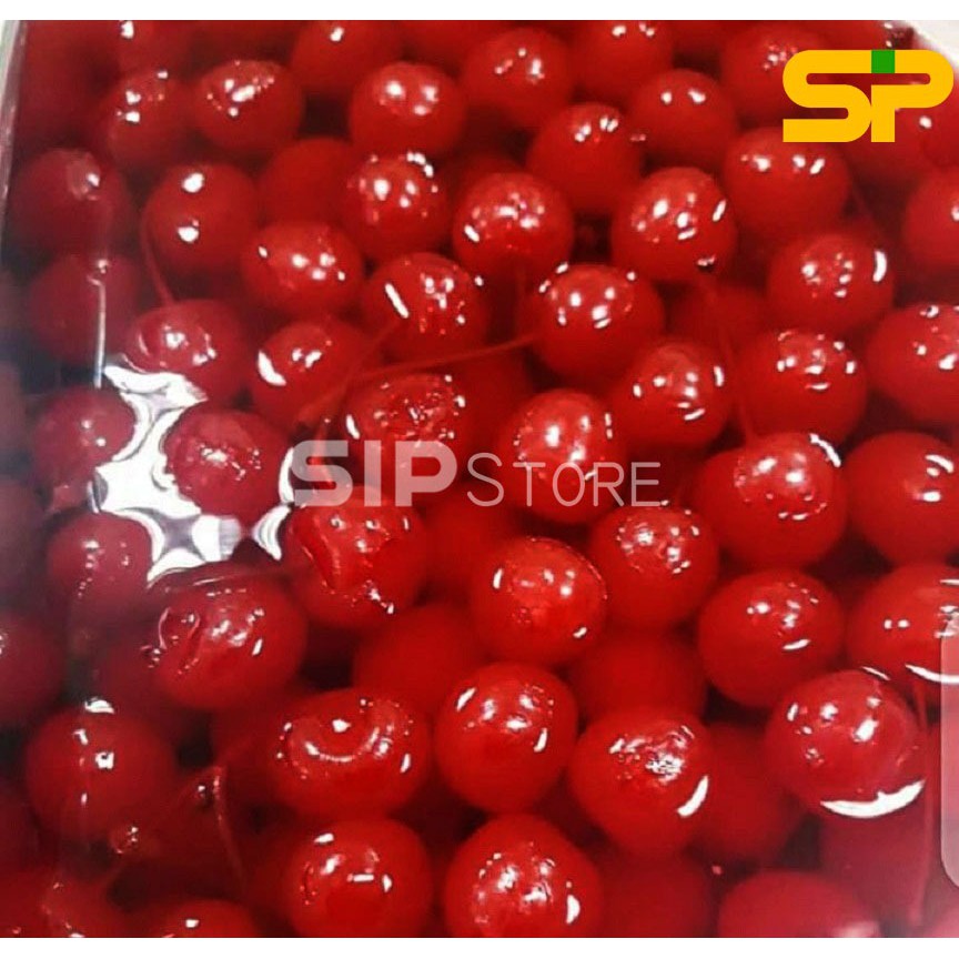 SWEET TALK Cherries / Red Cherry Maraschino Tangkai / Buah Ceri Tangkai @5kg