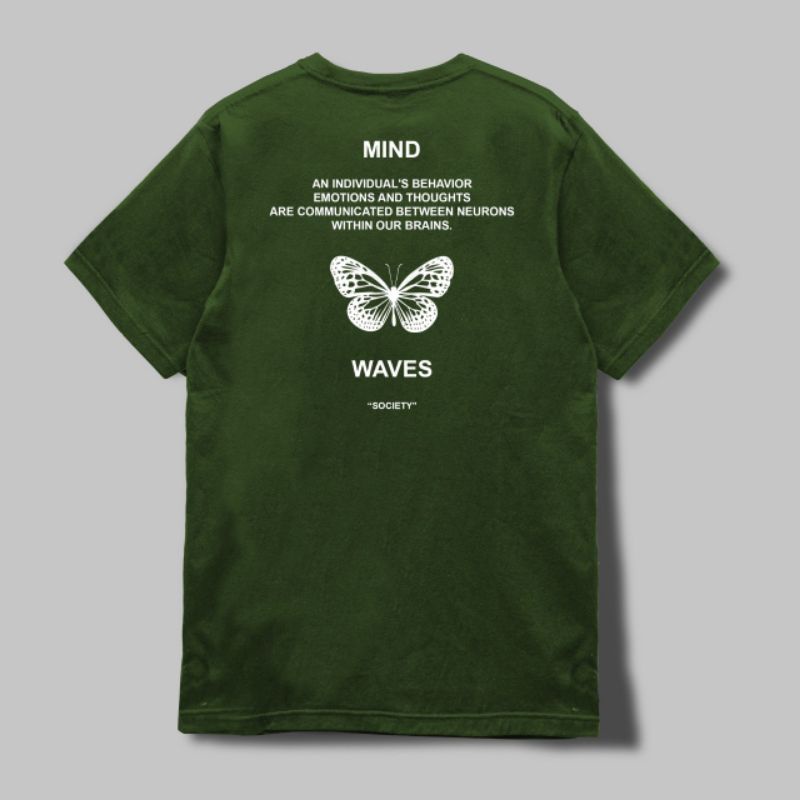 FAILOFFICIAL T-SHIRT - MIND WAVES 03 ARMY GREEN