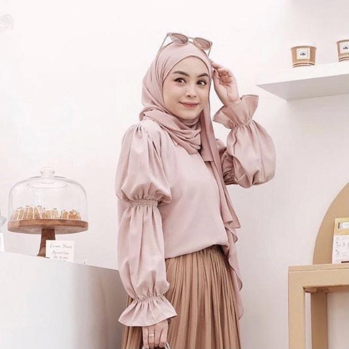 1KG MUAT 6PCS | REGINA TOP BLOUSE FULL KANCING BUSUI FASHION HIJABERS SELEBGRAM HITS WANITA MUSLIMAH