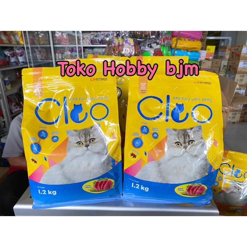 Cleo 1.2kg adult makanan kucing 1.2 kg 1,2kg tuna salmon makarel beef seafood freshpack 1 kg 1,2