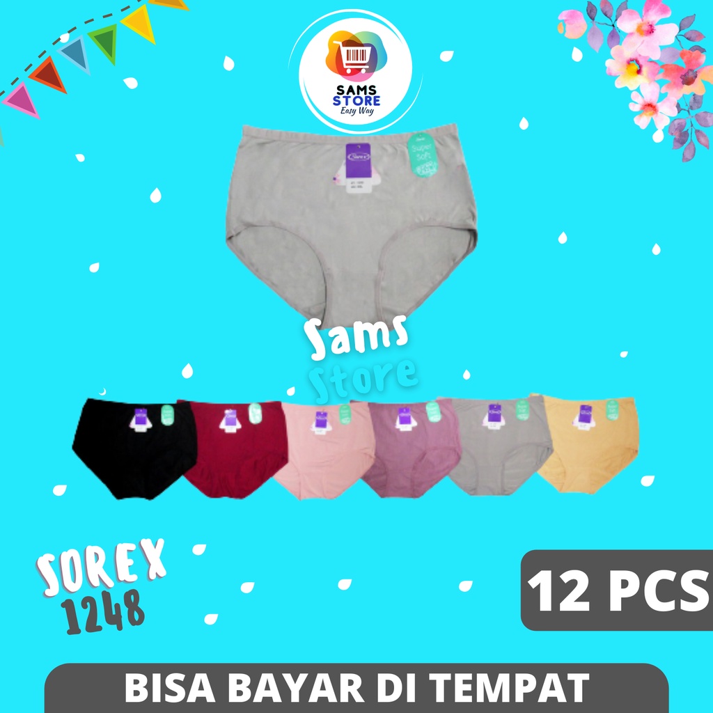 Grosir Celana Dalam Wanita CD Sorex 1248 Lusinan / Pakaian Dalam Sorek Wanita Dewasa / Underwear Dal
