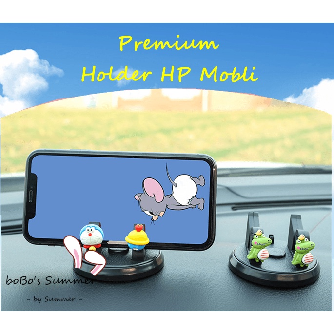 Holder HP Mobil Universal 360 Derajat Dudukan HP Dashboard Mobil Aneka Karakter