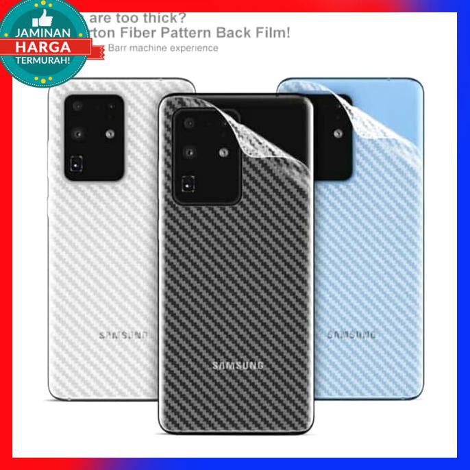 SKIN CARBON SAMSUNG S20 S20FE S20 PLUS S20 ULTRA ANTI GORES BELAKANG