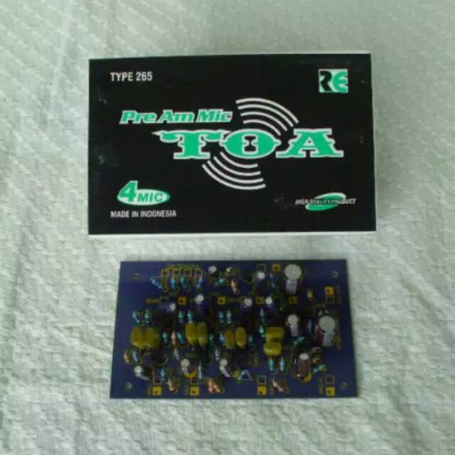 Kit penguat mic/preamp mic TOA 4 Channel