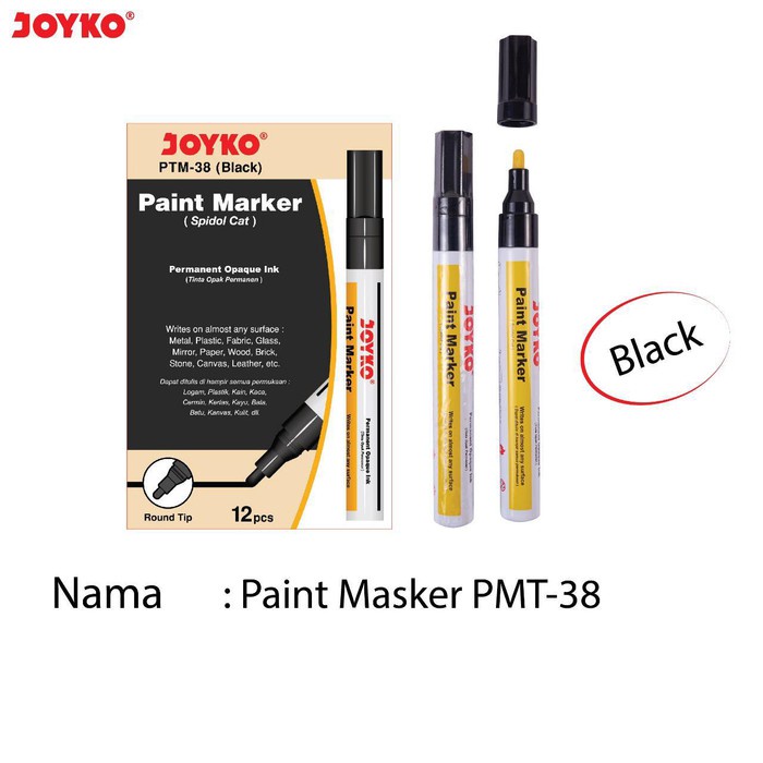 

Joyko Paint Marker Spidol Cat PTM Permanent Kaca Plastik Ban Kayu Besi