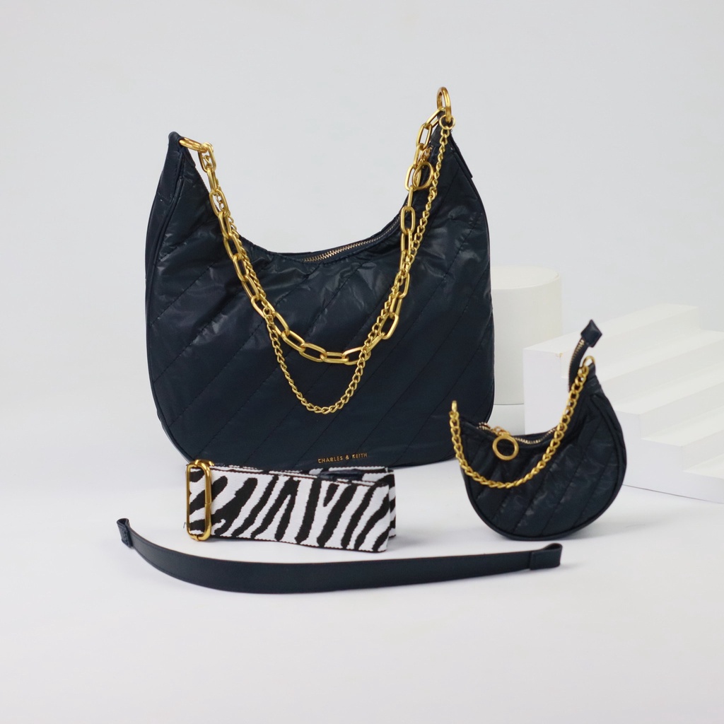 [COD] TAS SELEMPANG WANITA TERBARU 2022 | TAS WANITA CK668 CK CHAILLY PANELLED HOBO BAG PREMIUM IMPO