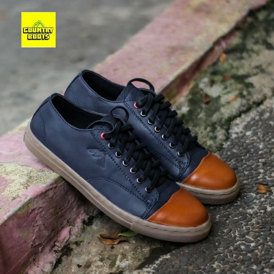 Sepatu Kasual Kulit Asli Sneakers Country Boots Jex 03 Genuine Leather