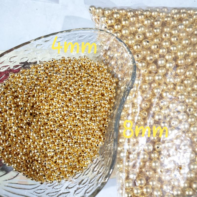 Mutiara ADA LOBANG /ringan 4,6,8mm Per 100 Gram