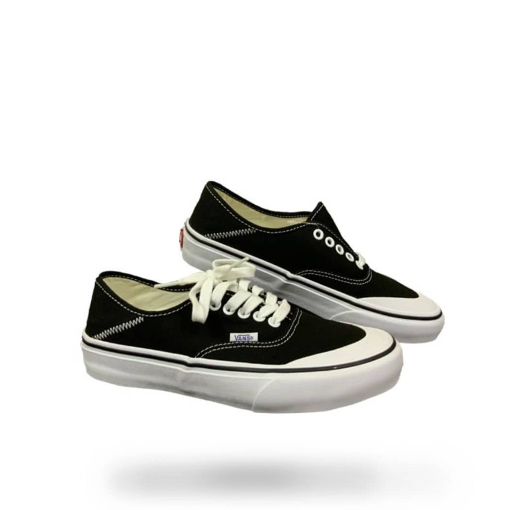 vans authentic sf black white