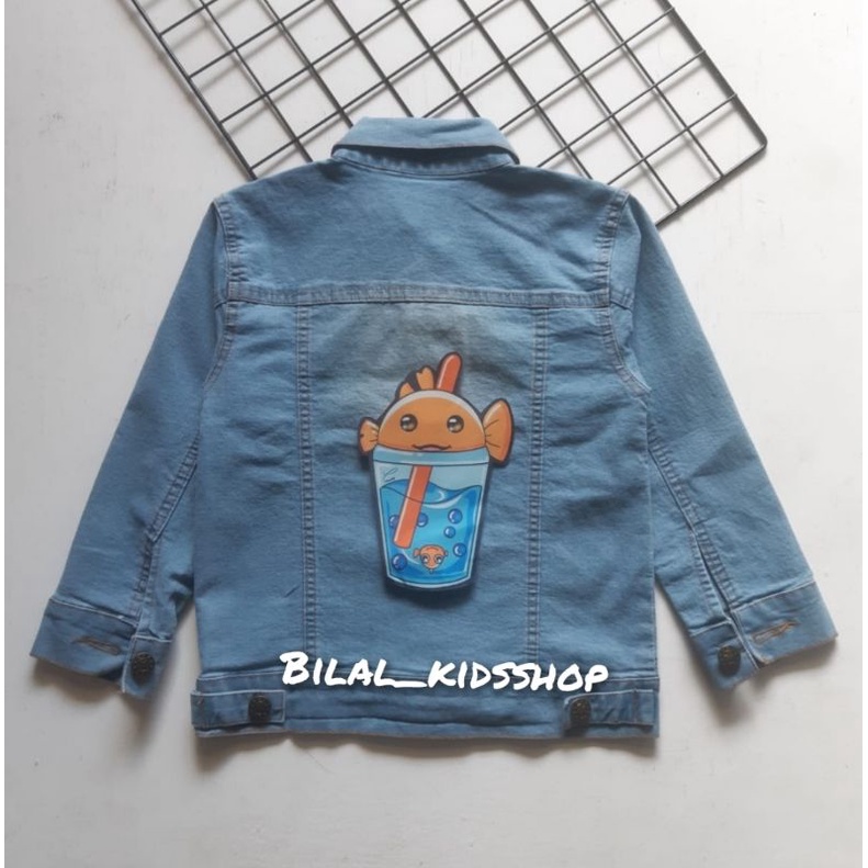 JAKET JEANS LED (NYALA)/JAKET JEANS ANAK