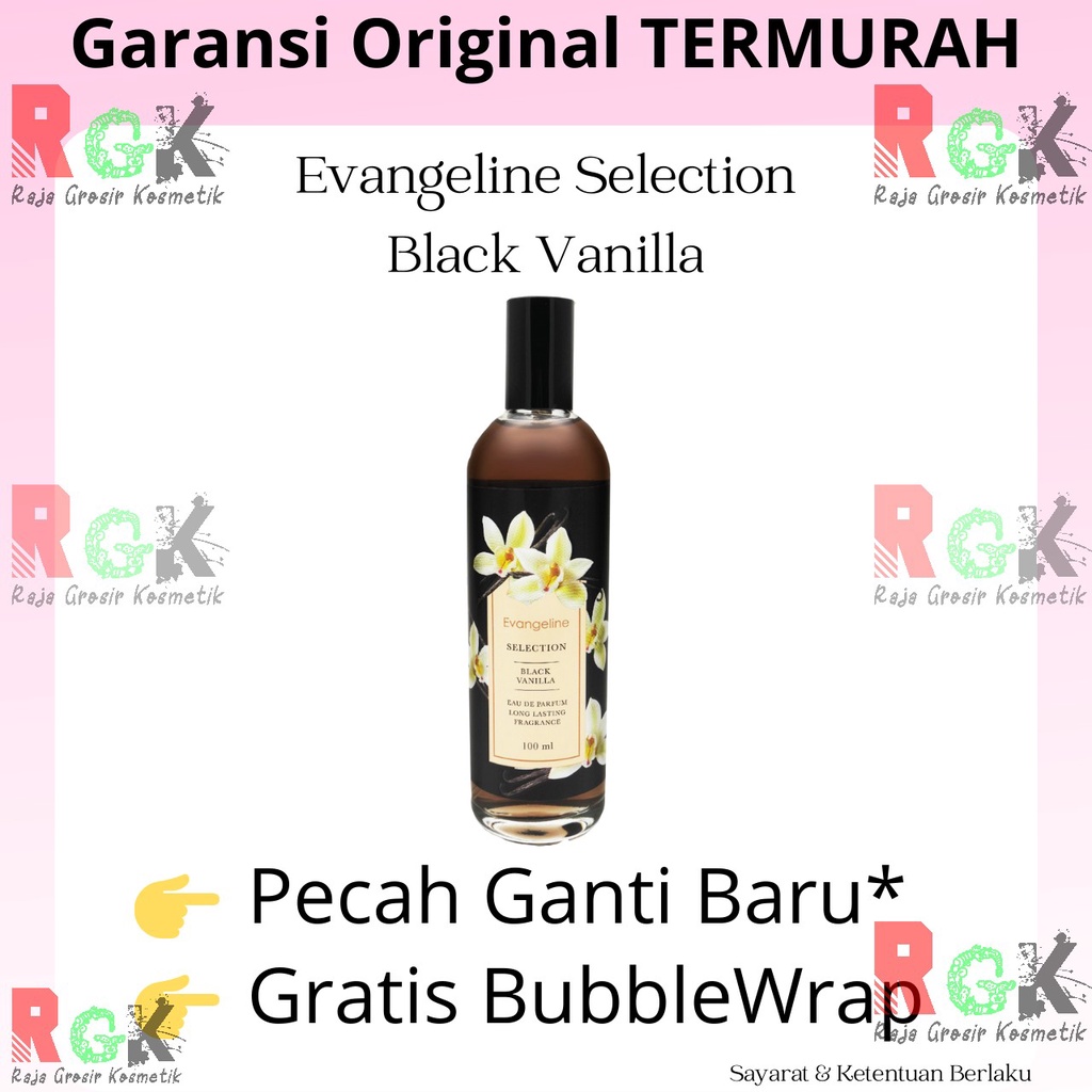 Parfum Evangeline Black Vanilla Selection Black Vanilla 100ml Eau De Parfum Minyak Wangi Farfum Wani