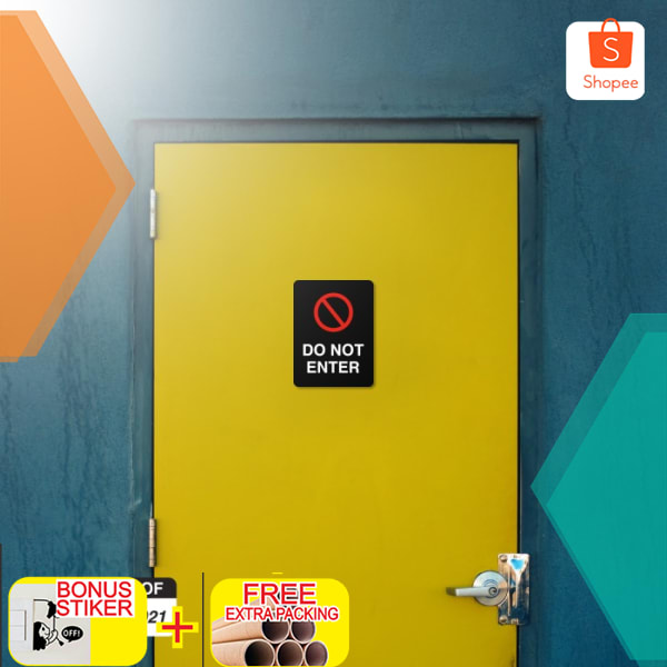 

Sign Do Not Enter 20cm x 15cm Acrylic 2mm Keren