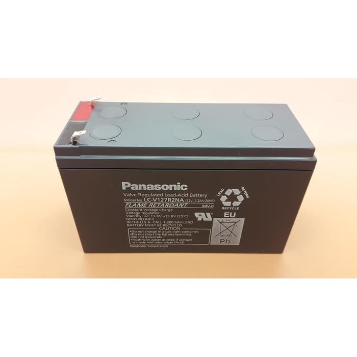 Aki Kering 12V 7.2Ah Merk Panasonic Asli / Accu