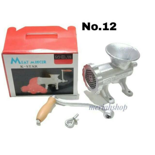 GILINGAN DAGING MANUAL NO.12 MEAT MINCER K-STAR PENGGILING BUMBU DAN LL