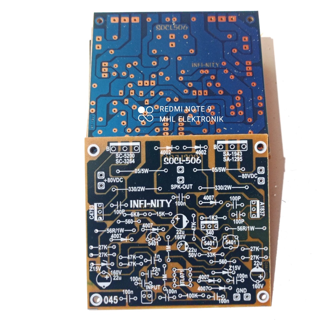 PCB Power Amplifier SOCL 506 New INFI-NITY Type 045