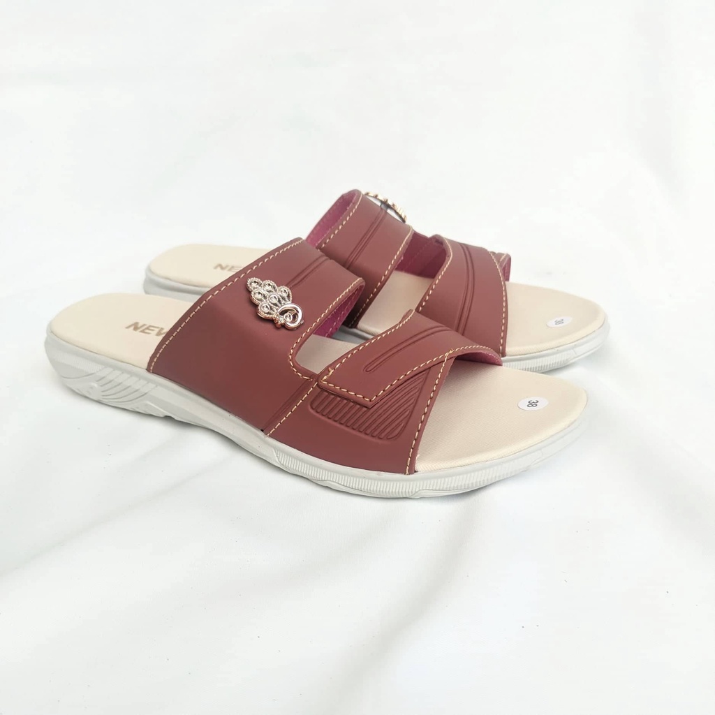 NEVADA - SANDAL FLAT WANITA SENDAL SLIDE SANTAI WANITA SLOP RINGAN SANDAL CEWEK NEVADA TERBARU