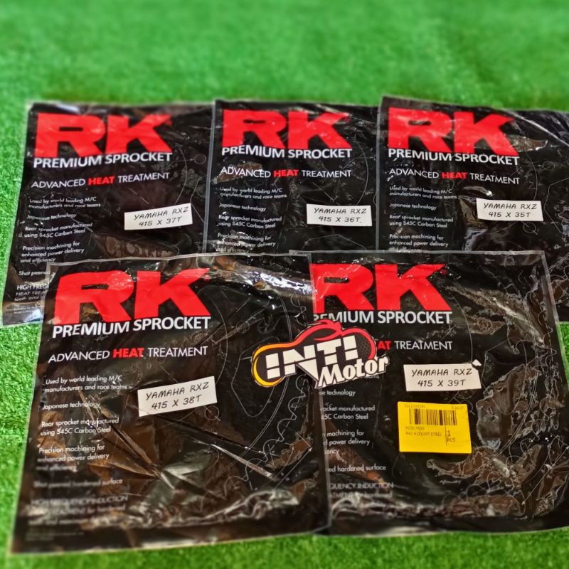 Gir Belakang SSS Yamaha RXZ 428 35 36 37 38 39 40 41 42 43 44 45 ger 415 Gear SSS RXZ ukuran Rx king dan merk RK ger 415 dan 428-5