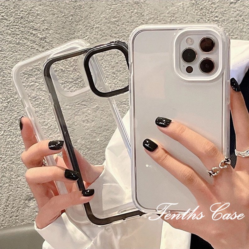 Casing TPU OPPO A57 A16 A15 A15s A95 A93 A94 A74 A54 Reno 6 5 A92 A72 A52 A53 A31 A5 A9 2020 A3s F9 F11 Pro Transparan 3in1