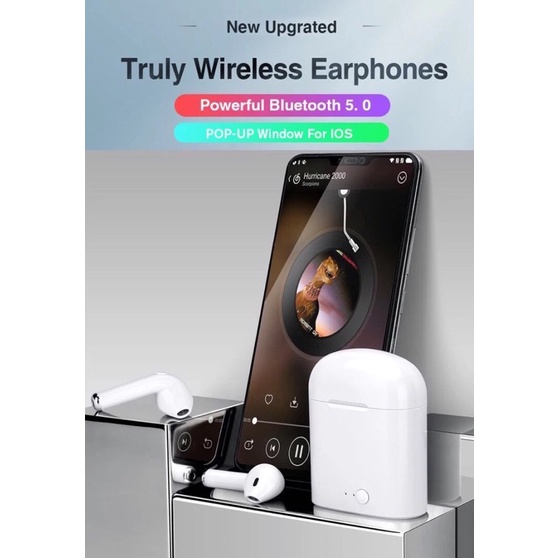 Headset Bluetooth I7S Tws Versi 5 0 Sport True Wireless Earphone Hbq I7S Handsfree