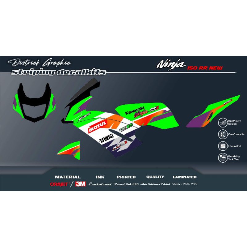 Striping decalkits ninja rr new serpico