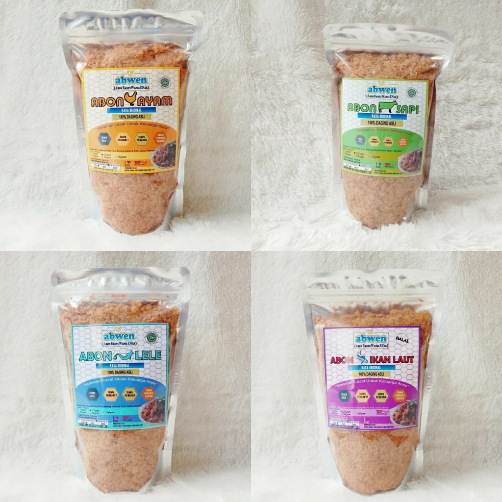 

Paket Diskon 250gr Abon Ayam Sapi Lele Tuna Daging Asli Tanpa MSG Tanpa Pengawet