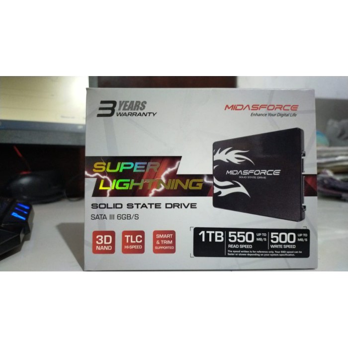 SSD Midasforce 1TB  resmi original (Garansi 3 Tahun)