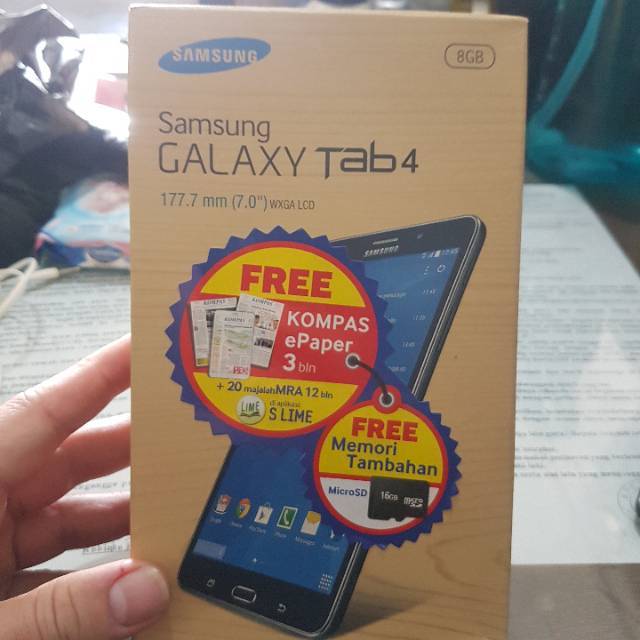 Samsung galaxy tab 4 SM-T231 8GB 3G FULLSET second 99% mulus jarang pakai..