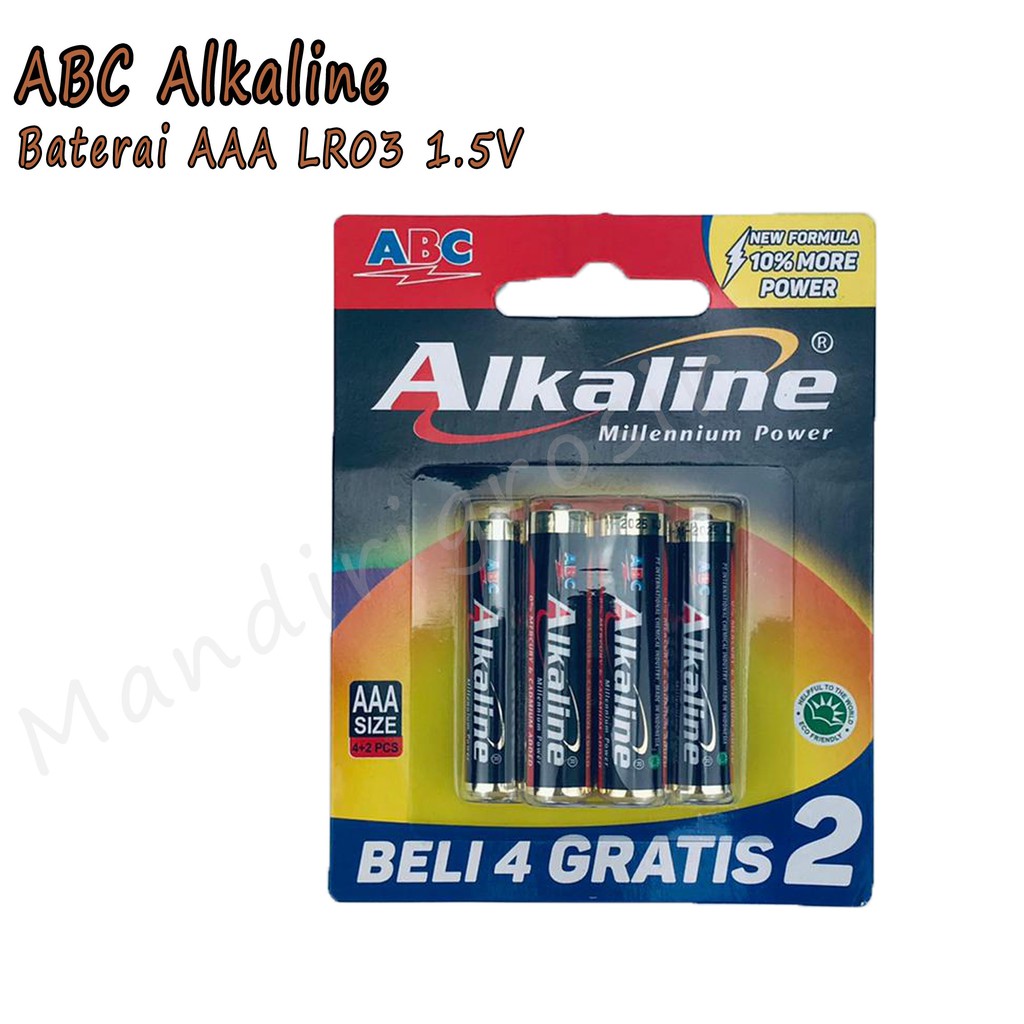 Baterai Alkaline * Baterai AAA * LR03 1.5V * 6pcs