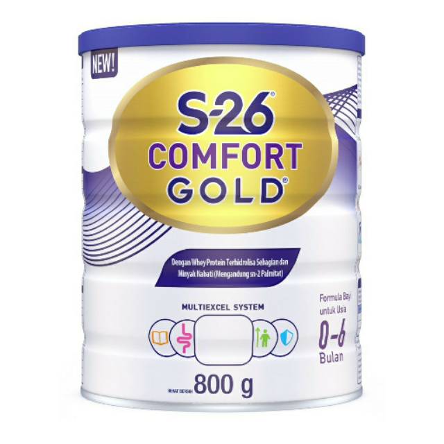 S-26 / S26 Comfort Gold (0-6 Bulan) 800 Gram Kaleng