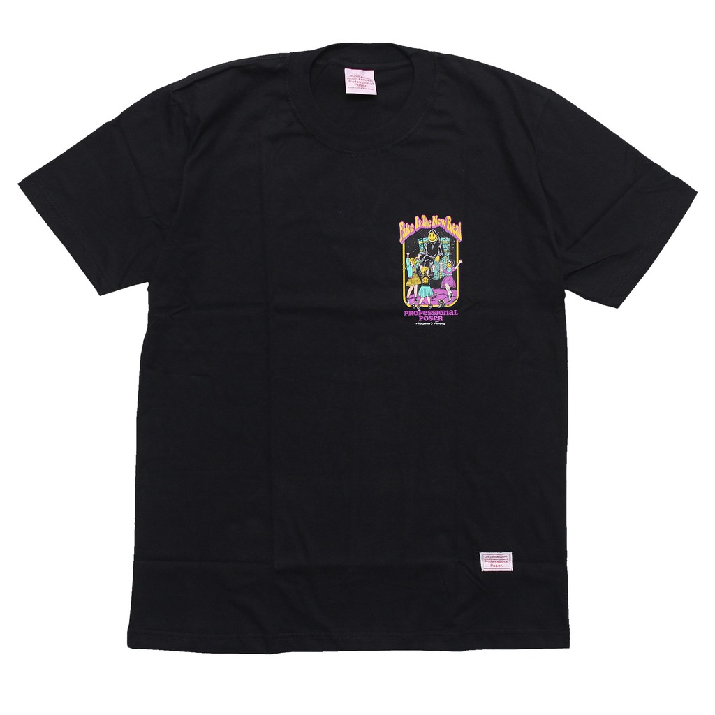 Ori HANDMAD x FURIOUS - TS Fake Black T-shirt Oversized Kaos Pria dan Wanita