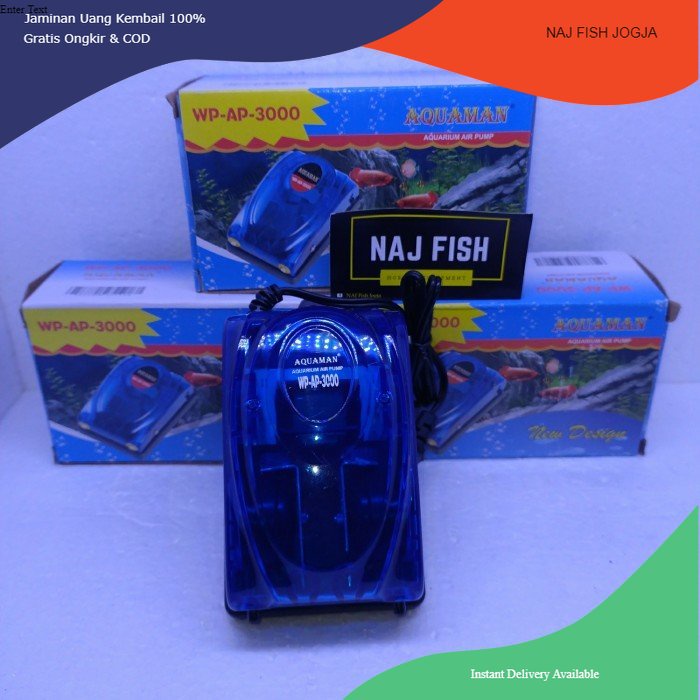 Pompa Udara 2 lubang Aquaman WP AP3000 fullset