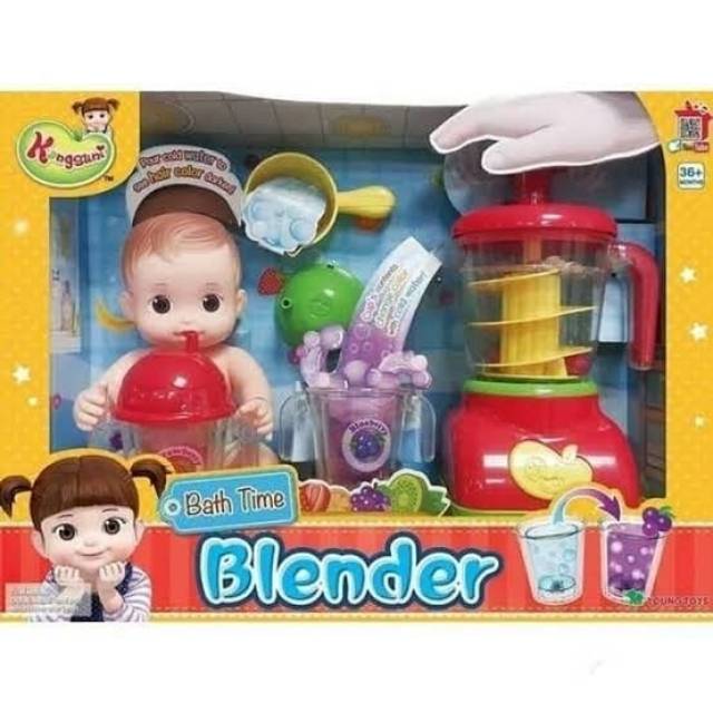 ORI kongsuni bath time blender doll japan mainan boneka anak bayi baby toys hadiah kado ultah cewek