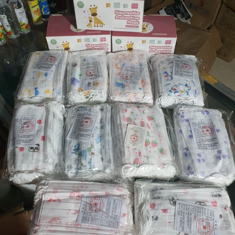 masker anak 3ply/earloop anak 3ply